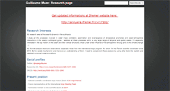 Desktop Screenshot of guillaumemaze.org