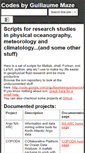 Mobile Screenshot of code.guillaumemaze.org
